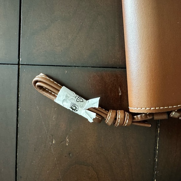 Authentic Celine Brown Leather Sunglass/Eyeglass case with Strap main image 4